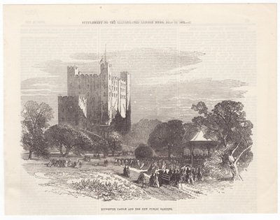 Rochester Castle and the new public gardens